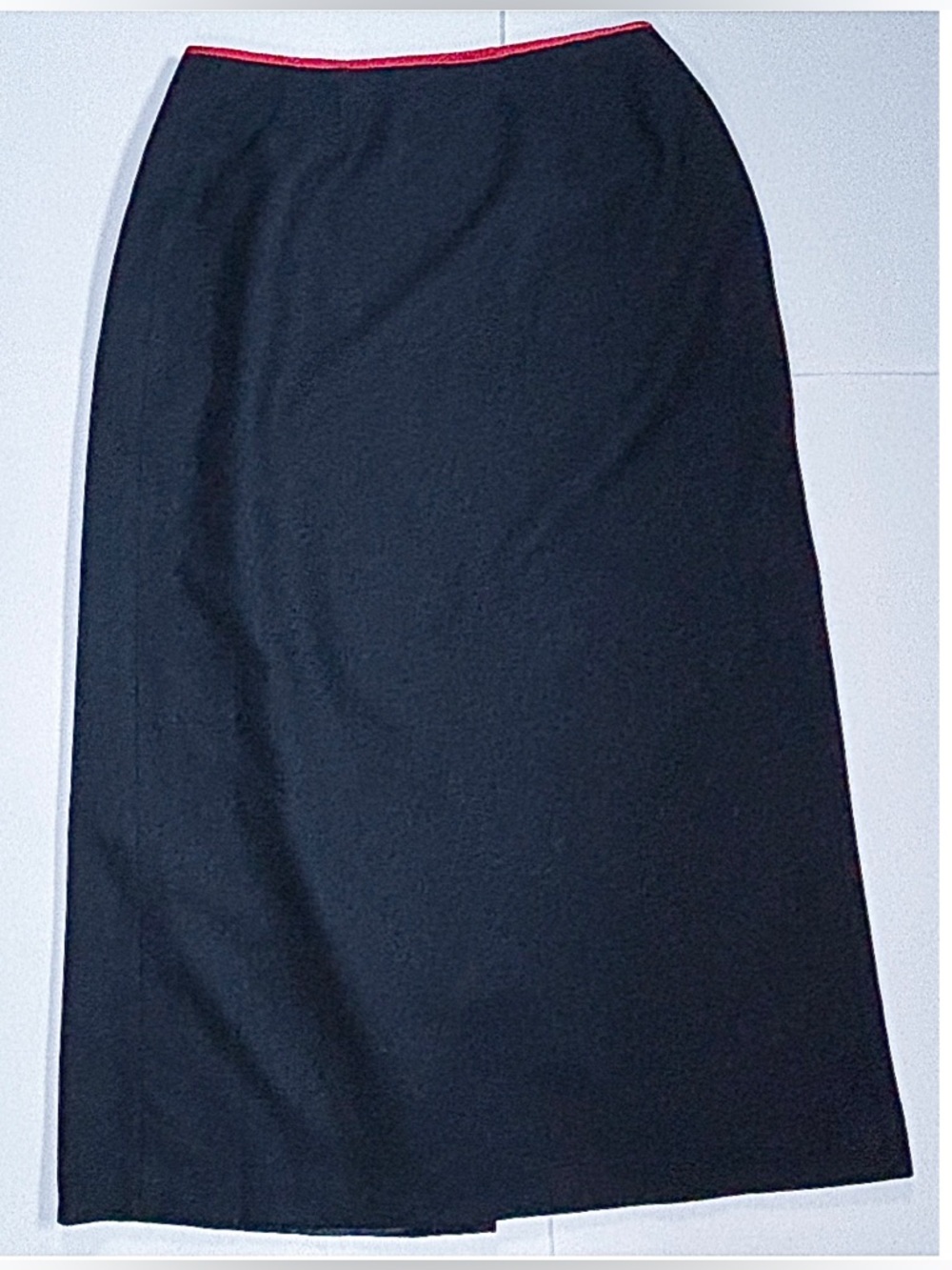 Vintage Wool Blend Wrap Skirt with Yarn Embroidery Fits 10 12 Art To Wear Boho - Picture 3 of 5